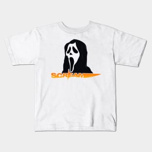 scream VI  (Scream 6)  scary horror movie graphic design by ironpalette Kids T-Shirt